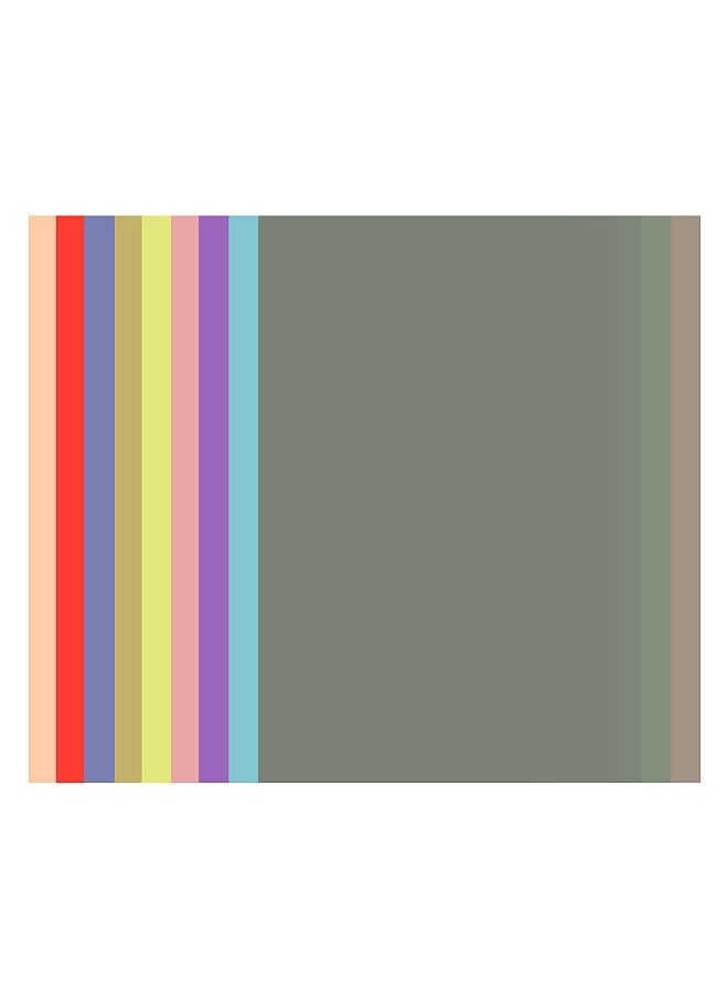 ANDOER 9 * 2 Colors/set Transparent Gel Lighting Filter 30 * 21cm/ 12 * 8.3in Overlays Tinted Correction Gels Light Filters Plastic Sheets for LED Light Studio Flash Strobe DJ Light  - Image 3