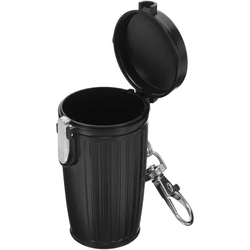 Portable Mini Ashtray With Keychain Sealed Pocket For Travel Car Outdoor - Image 2