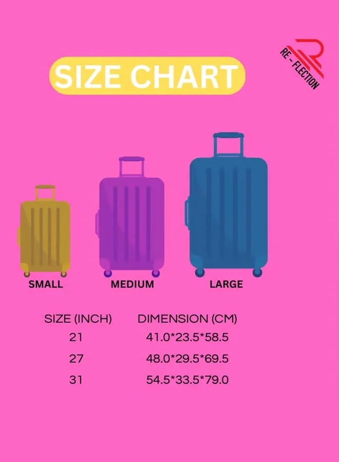 Reflection REFLECTION Hard Luggage, Trolley Bag with PP Plastic Body with Soft 3 Level Adjustable Handle, Pink, 53 cm