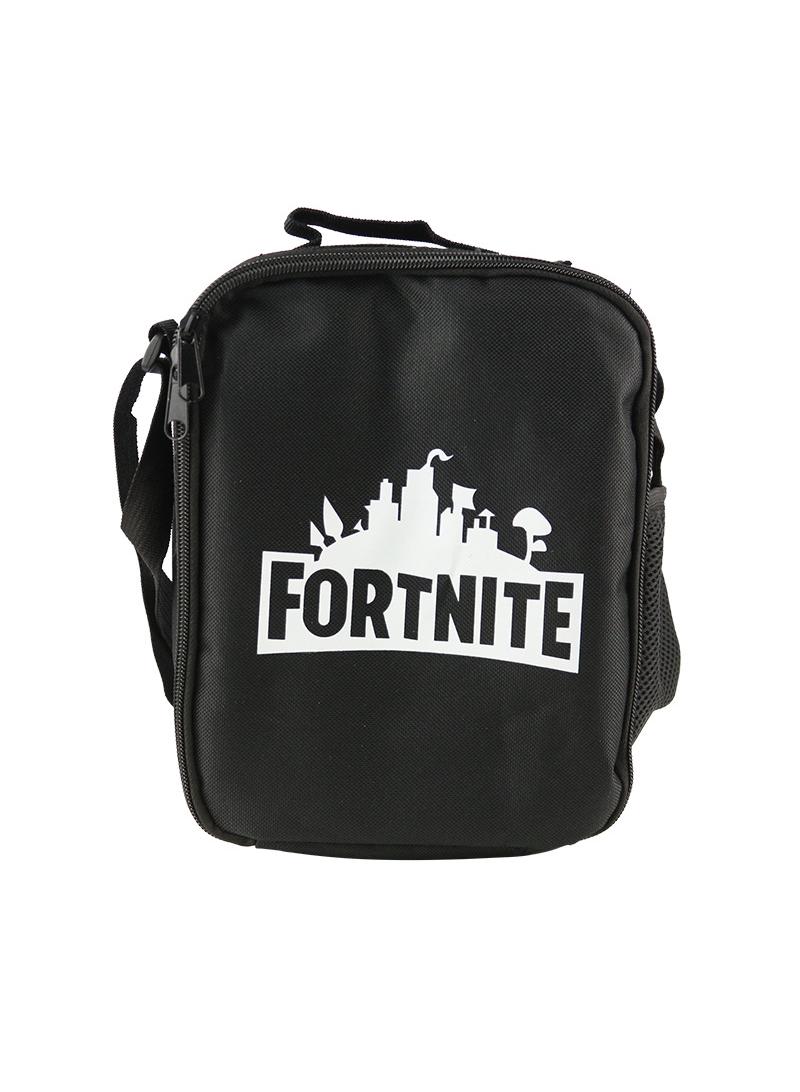 فورتنيت حقيبة غداء معزولة بأسلوب ”Gamer & Fortnite“، حقيبة تبريد قابلة لإعادة الاستخدام ومقاومة للماء مزودة بحزام كتف وحزام كروس بودي قابل للتعديل، حقيبة وجبات كبيرة السعة مناسبة للمدرسة والنزهات والسفر - Image 1