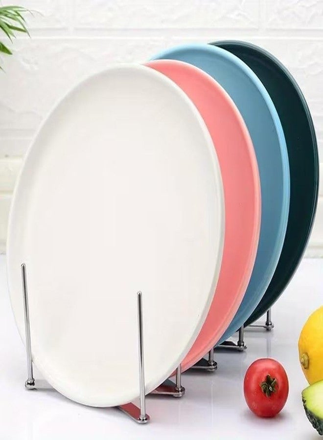 Cheet enterprise "Stainless Steel Pan Lid Organizer Rack – Multi‑Functional Kitchen Cabinet Holder for Lids, Plates & Cutting Boards | Durable Rustproof Stand with Rounded Ends for Home & Restaurant Storage" - Image 4
