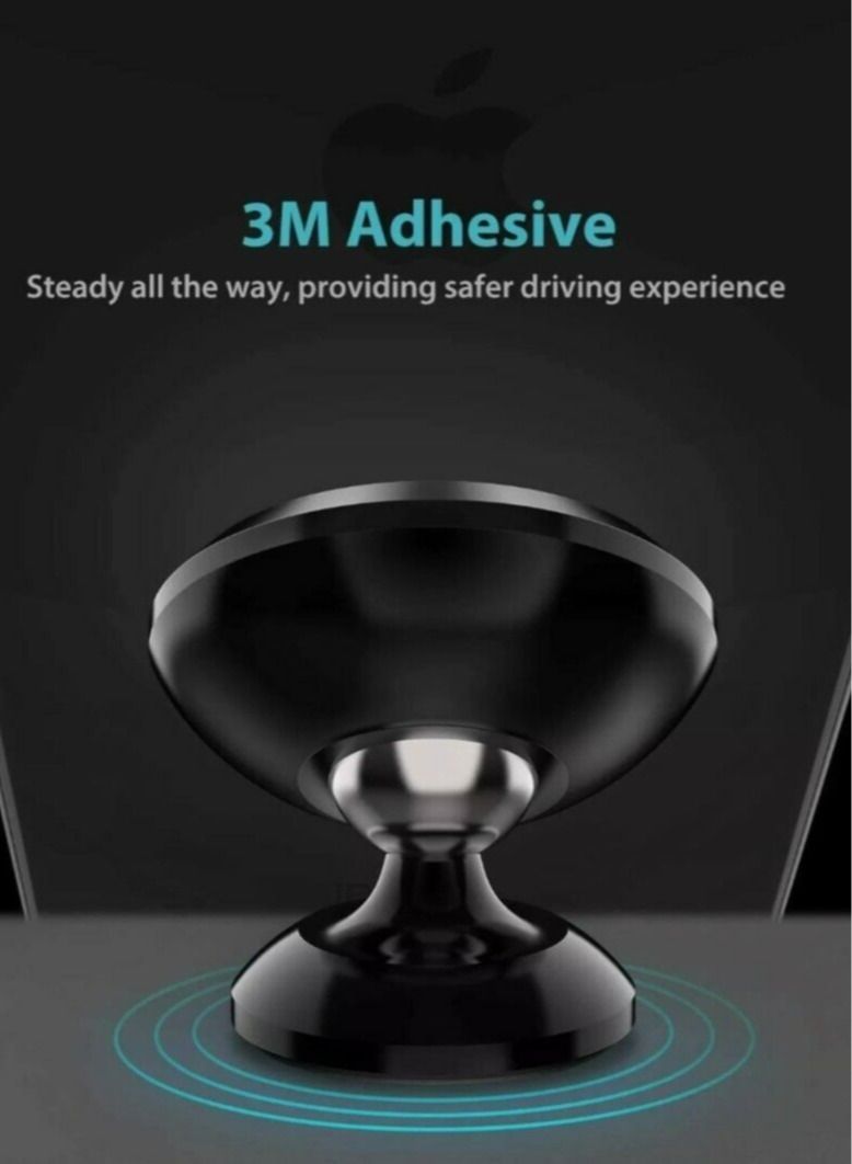 GO-DES In Car Magnetic Phone Holder Mount Dashboard Dash Mobile Rotate 360 Swivel Stick - Image 2