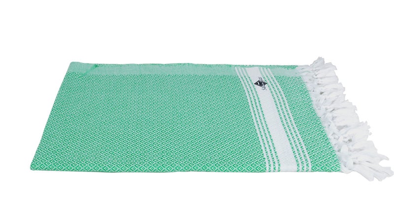 Sathiyas Cotton Bath Towel Pack of 4 (Brown || Pink || Green || Orange) - Image 3