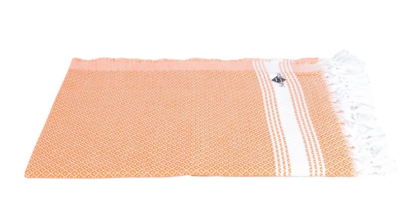 Sathiyas Cotton Bath Towel Pack of 4 (Brown || Pink || Green || Orange) - Image 2