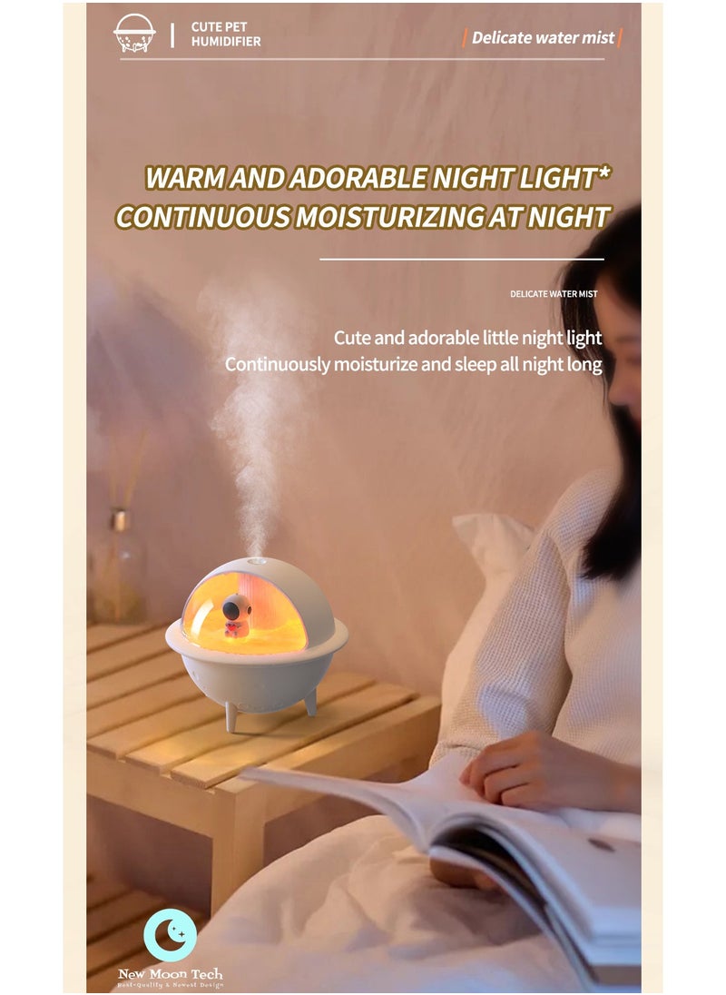 Space Ball Series S113 mini Humidifier. mini Aromatherapy Machine. Atmosphere Light Humidifier Can Add Water Soluble Essential Oil. Blue.