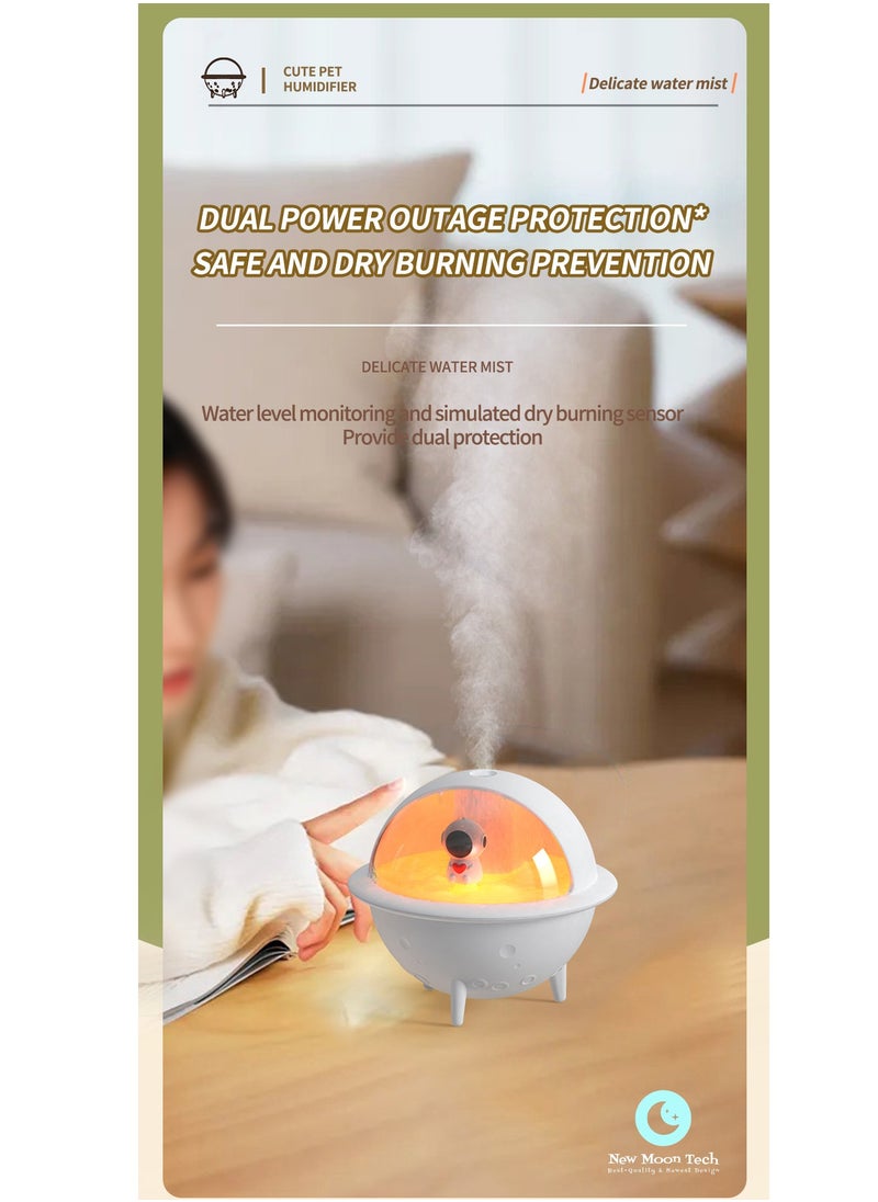 Space Ball Series S113 mini Humidifier. mini Aromatherapy Machine. Atmosphere Light Humidifier Can Add Water Soluble Essential Oil. Blue.