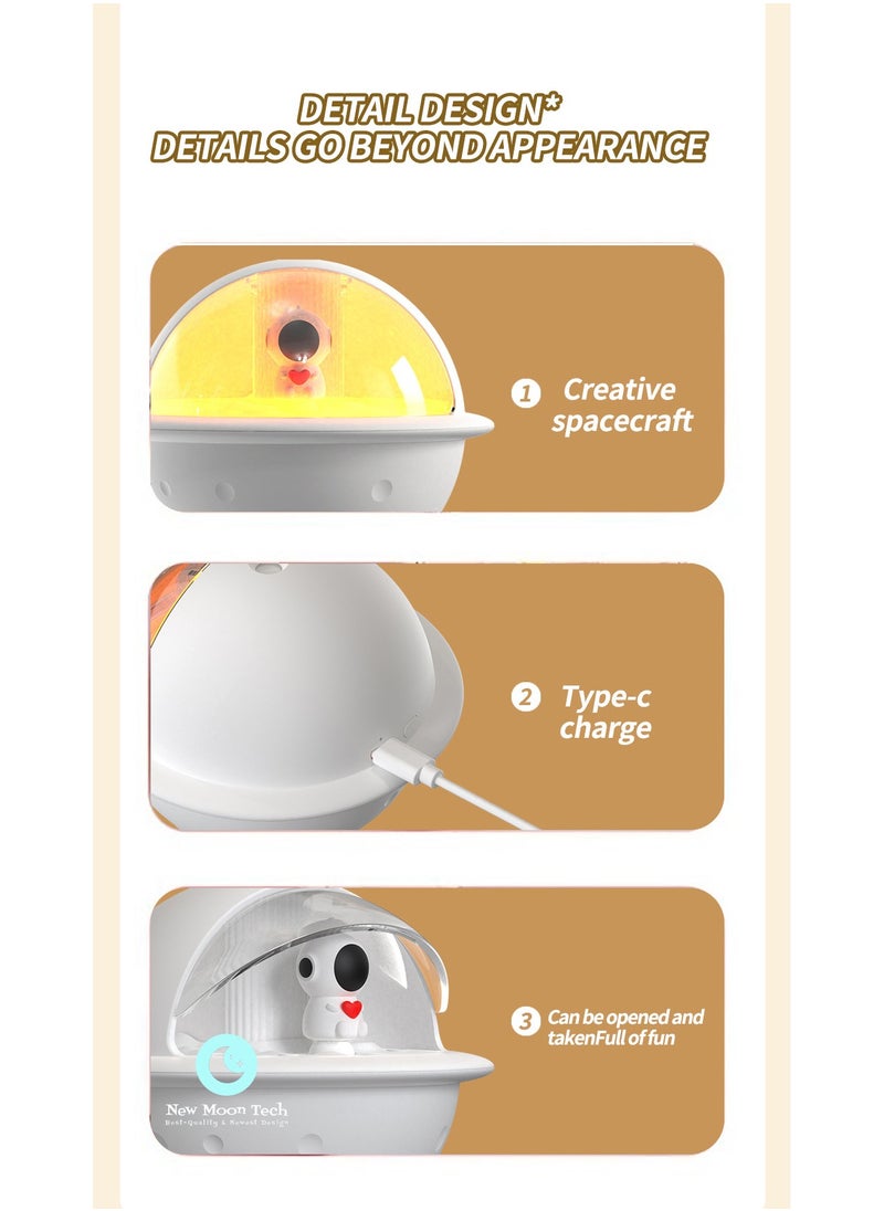 Space Ball Series S113 mini Humidifier. mini Aromatherapy Machine. Atmosphere Light Humidifier Can Add Water Soluble Essential Oil. Blue.