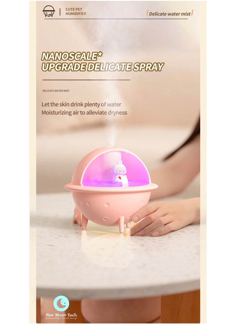 New Moon Tech Space Ball Series S113 mini Humidifier. mini Aromatherapy Machine. Atmosphere Light Humidifier Can Add Water Soluble Essential Oil. Blue.  - Image 4