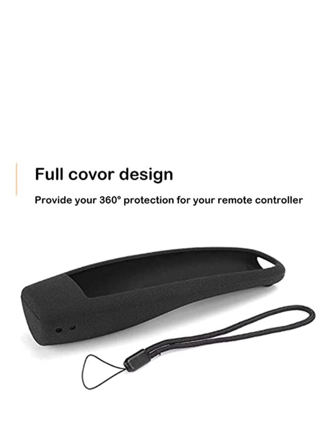 Y&D Silicone Protective Cover Tv Remote Control Case Black Shockproof Protector Non-Slip For Lg An-Mr600 An-Mr650 An-Mr18Ba With Lanyard Smart Home Accessory - Image 2