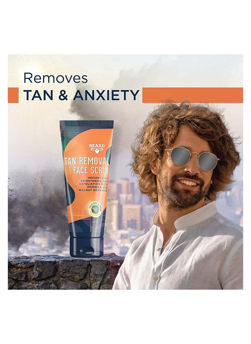 BEARDHOOD - De Tan Removal Face Scrub 100g - Image 1