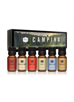 P&J Trading Fragrance Oil Camping Set | Campfire, Smores, Dirt, Fresh Cut Wood, Night Air, and Cedar Candle Scents for Candle Making, Freshie Scents, Soap Making Supplies, Diffuser Oil Scents  - Image 1