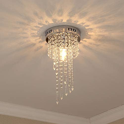 CRYSTA WORLD K9 Crystal Chandelier Modern Light Fixture(Warm White) (Design 11)(AC/DC) - Image 2