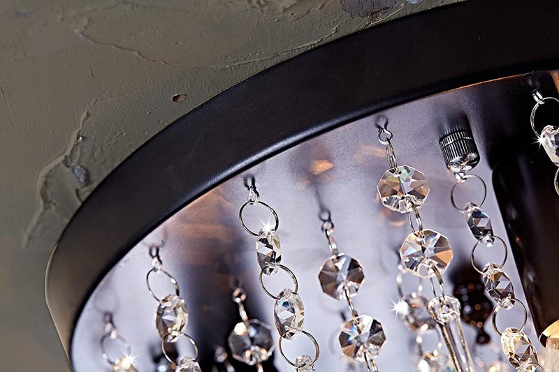 CRYSTA WORLD K9 Crystal Chandelier Modern Light Fixture(Warm White) (Design 11)(AC/DC) - Image 4