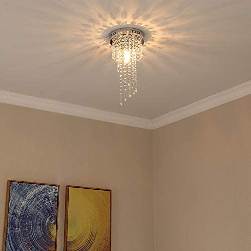 CRYSTA WORLD K9 Crystal Chandelier Modern Light Fixture(Warm White) (Design 11)(AC/DC) - Image 5