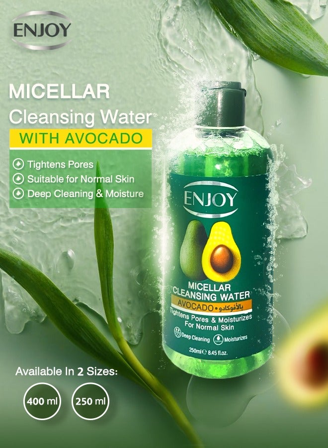 ENJOY "Enjoy Micellar Cleansing Water with Avocado – Gentle & Hydrating Makeup Remover, 250ml"  - Image 4