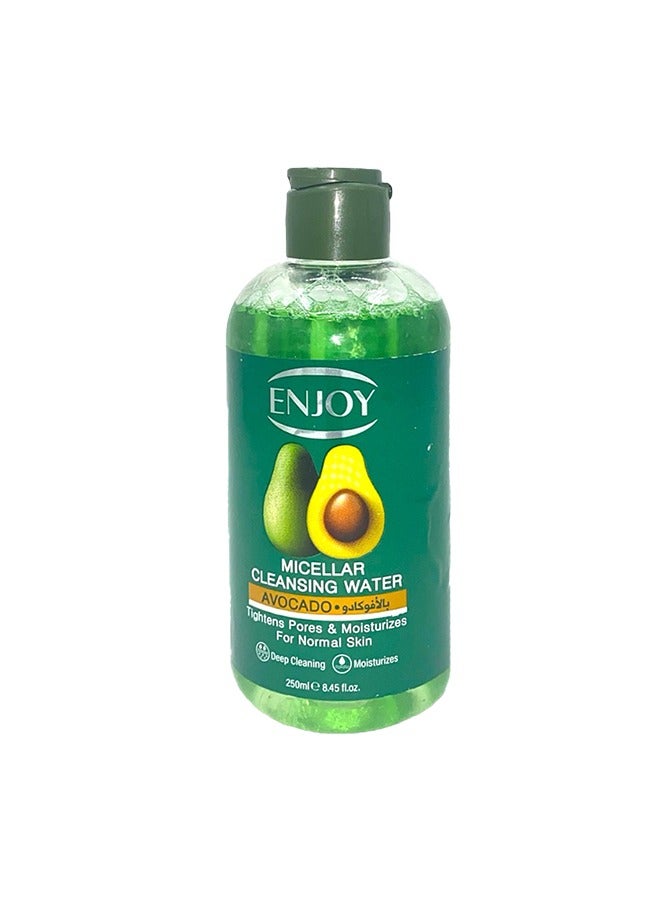 ENJOY "Enjoy Micellar Cleansing Water with Avocado – Gentle & Hydrating Makeup Remover, 250ml"  - Image 1