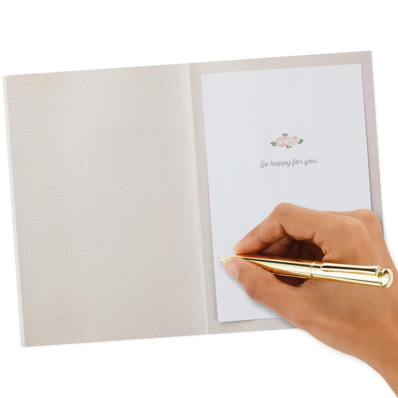 Hallmark Signature Wedding, Bridal Shower, or Engagement Card (Here Comes the Bride) - Image 5