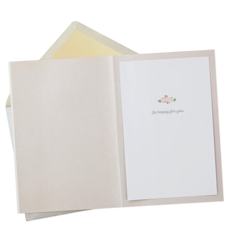 Hallmark Signature Wedding, Bridal Shower, or Engagement Card (Here Comes the Bride) - Image 2