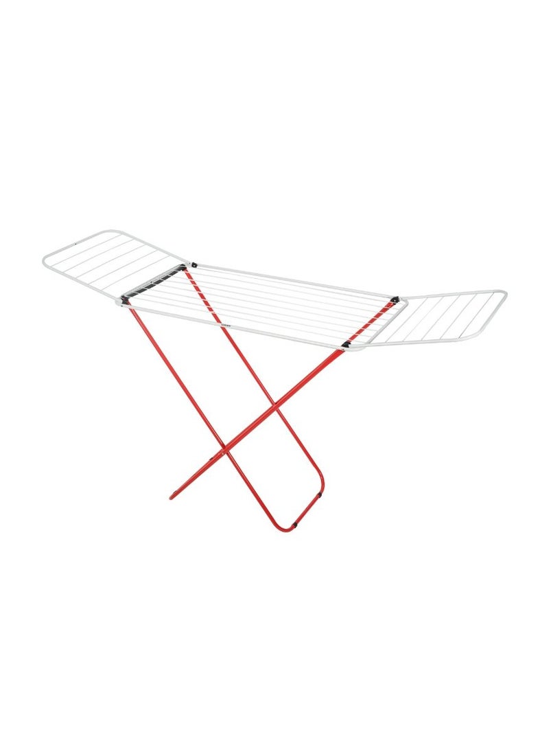 Homeway Foldable Cloth Dryer Rack 20 Meter Drying Space, 18kg Carrying Capacity, Adjustable Wings, Indoor & Outdoor Use, White & Red – HW3783 - Image 5