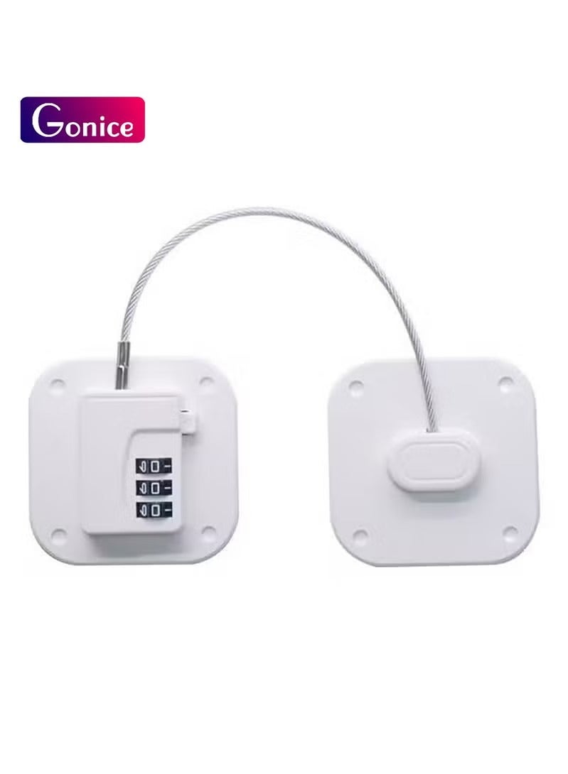 Gonice Adhesive Password Protection Refrigerator Window Door And Cupboard Cabinet Children Safety Lock - Image 1