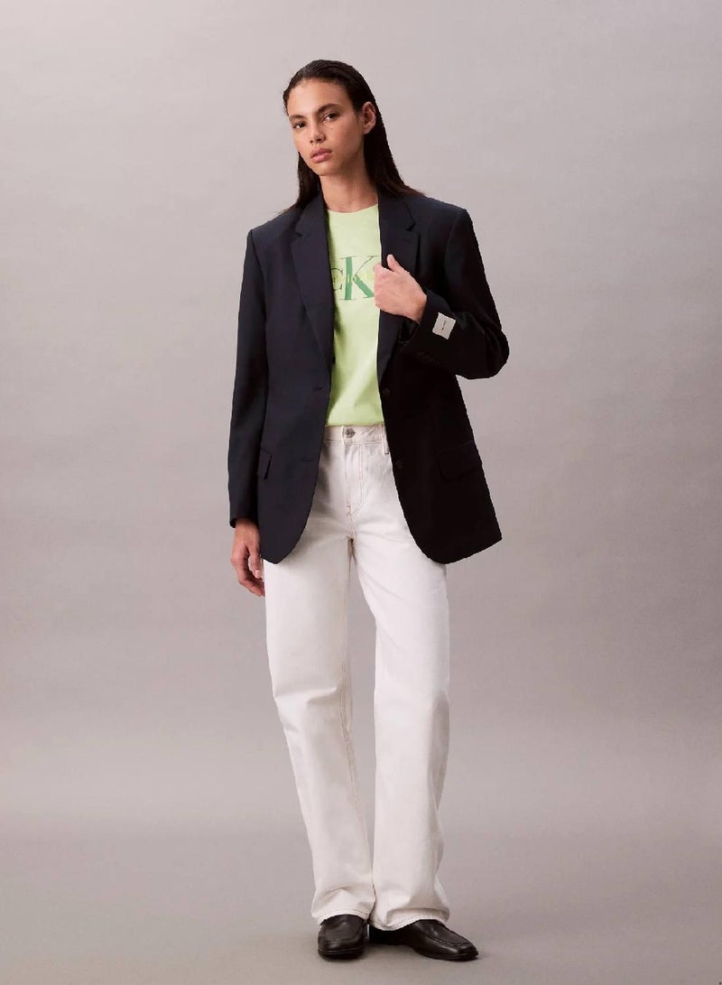 كالفن كلاين جينز تيشرت مزين بحروف كلفن كلاين - Image 1