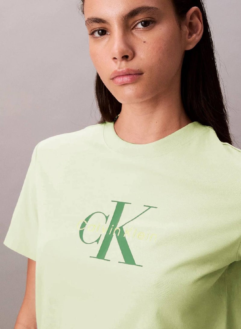 كالفن كلاين جينز تيشرت مزين بحروف كلفن كلاين - Image 3