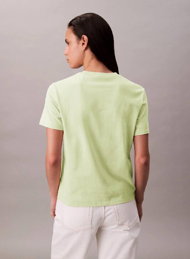 كالفن كلاين جينز تيشرت مزين بحروف كلفن كلاين - Image 4