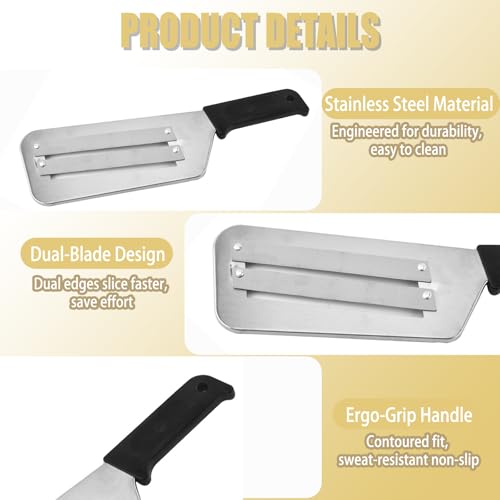 BOBOAR Lettuce Shredder Cabbage Veggie Peeler Shredder Chopper Handheld for Kitchen Vegetable Slicer - Image 3