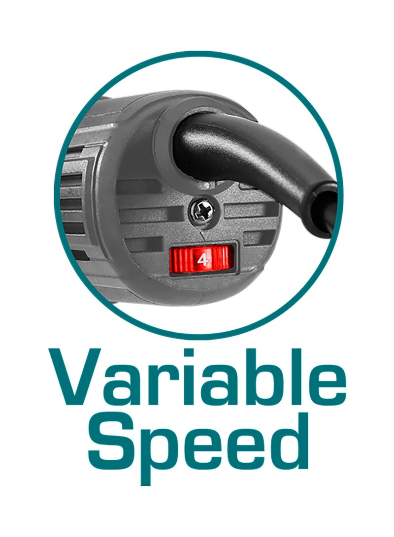 TOTAL 900W 125mm (5") Angle Grinder with Variable Speed Control (5000-12000rpm) - Professional Power Cutter & Polisher with M14 Spindle and Auxiliary Handle - TG109125565 - Image 2