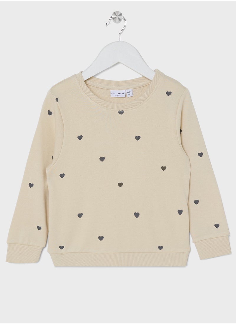 NAME IT Kids Polka Dot Printed Sweatshirt  - Image 1