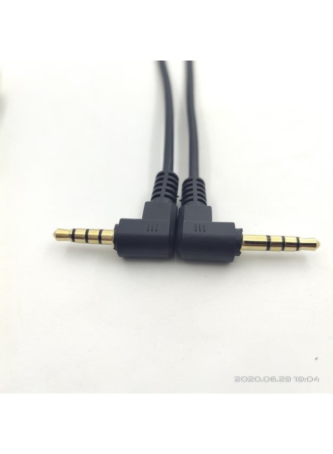Gold-plated 3.5mm Three-dimensional Four-level 14/17mm Visual Anchor Fish Earphone Plug Wire Anchor Fish Display Electric Slip Ring Wire-Color:Gold-plated Exposed 14mm-Length:Black Straight Line 40cm  - Image 4