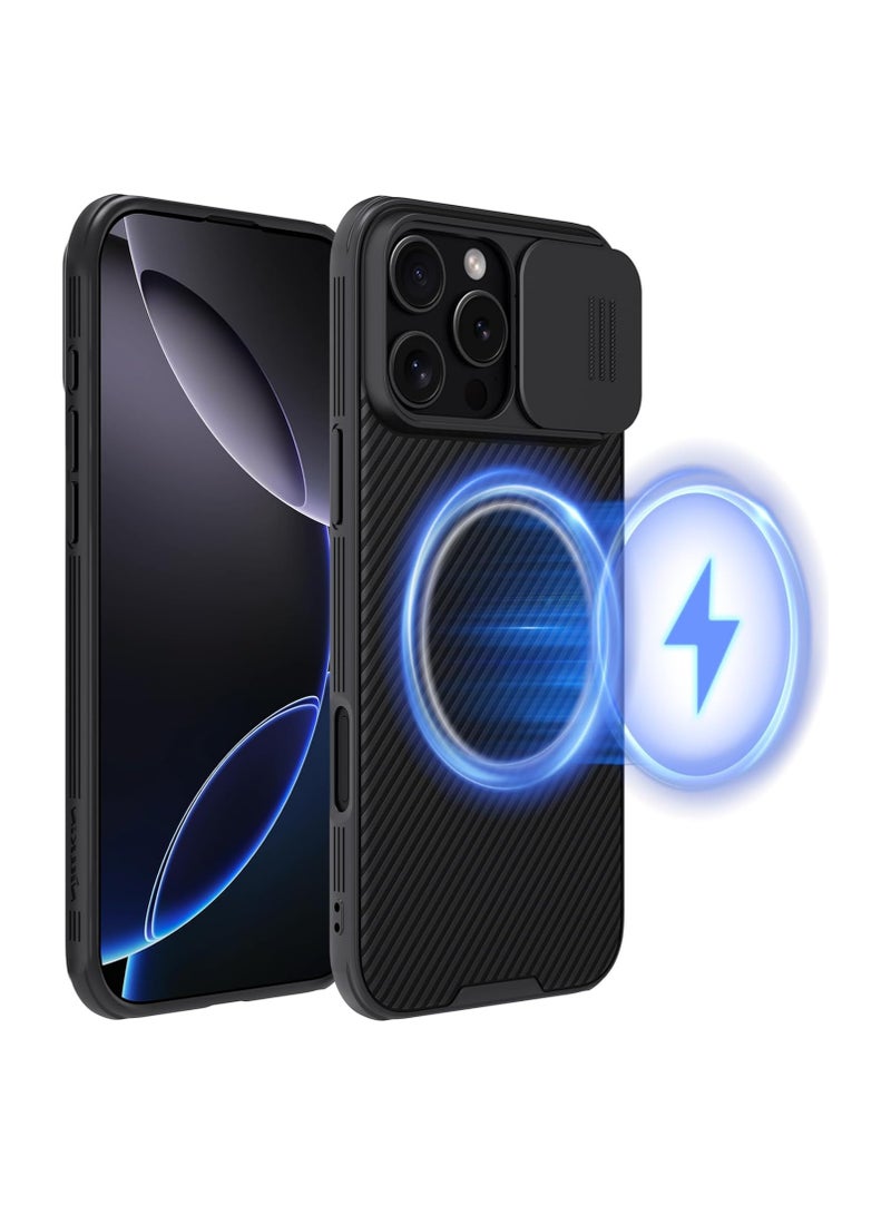 general Magsafe Case for iPhone 16 Pro Max with Sliding Camera Cover, Slim  Slip  Drop Protection 16 Pro Max Privacy Case, Shock Resistant Magnetic Case for iPhone 16 Pro Max 6.9 inch - Image 1