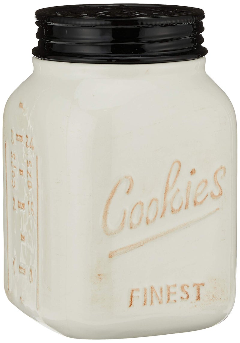 YOUNGS Young's 6" x 6" x 9" Ceramic Mason Cookie Jar - Image 1
