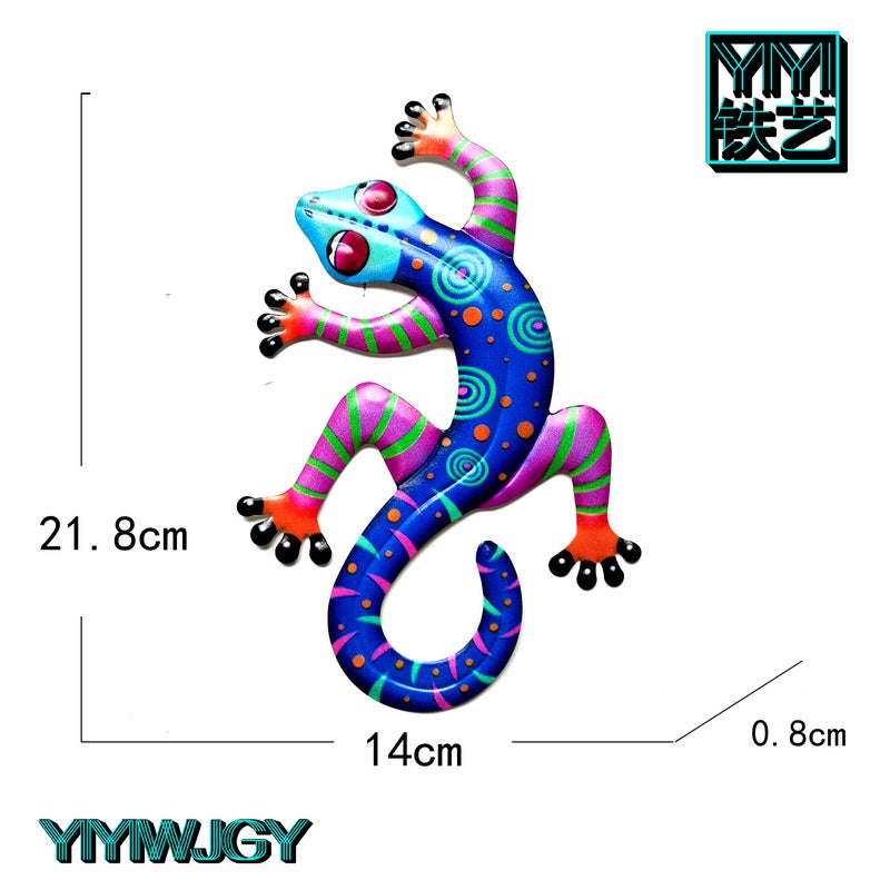 Gecko New Shelves Home Craft Gifts Wall Decoration Iron Wall Hanging Decorations Indoor And Outdoor Decorations - Image 3
