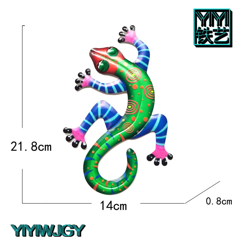 Gecko New Shelves Home Craft Gifts Wall Decoration Iron Wall Hanging Decorations Indoor And Outdoor Decorations - Image 2