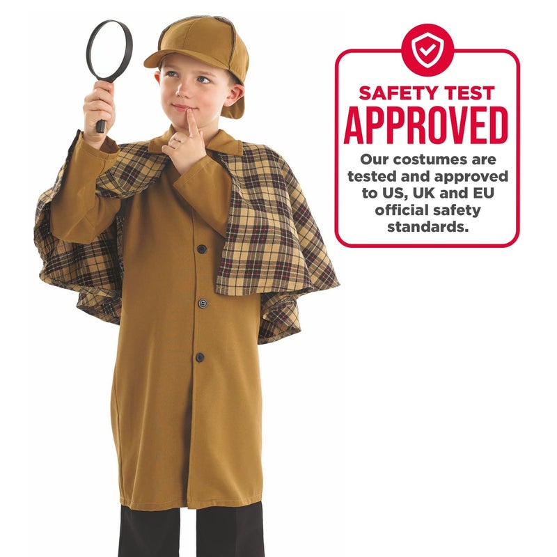 fun shack Sherlock Holmes Costume Kids, Detective Costume Kids, Boys Halloween Costumes, Halloween Costumes for Boys, Medium - Image 5