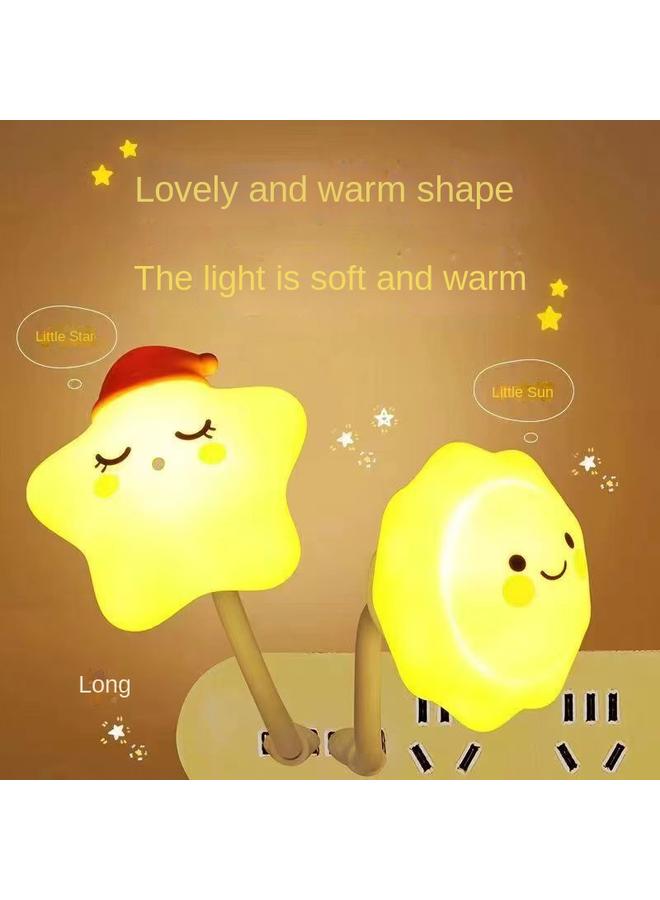 Bluejw Intelligent Voice Voice Control Induction Night Light Bedroom Bedside Sleep Children's Room Home Desk Lamp Socket 2025 New - Image 5