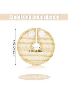 Breling Breling 24 Pack Cotton Pads for Feeding Support, Feeding Pads Supplies G Shape Pads Button Covers for Feeding Care  - Image 3