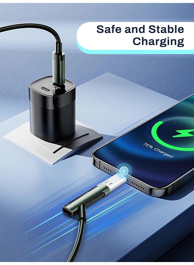 2 Pack USB C to Lightning Microphone Adapter, USB C Male to Lightning Female Adapter for Wireless Lavalier Microphone for iPhone 16/15 Plus Pro Max, iPad Pro/Air, Not for Headphone/Data (White) - Image 4