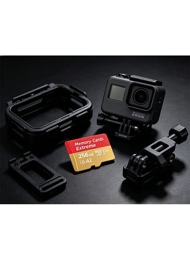 Micro SD Card 256GB SD Memory Card TF Card Class 10 High Speed Transfer SD Card with Adapter for Dash Cams&Action Camera,Surveillance&Security Cams - Image 5