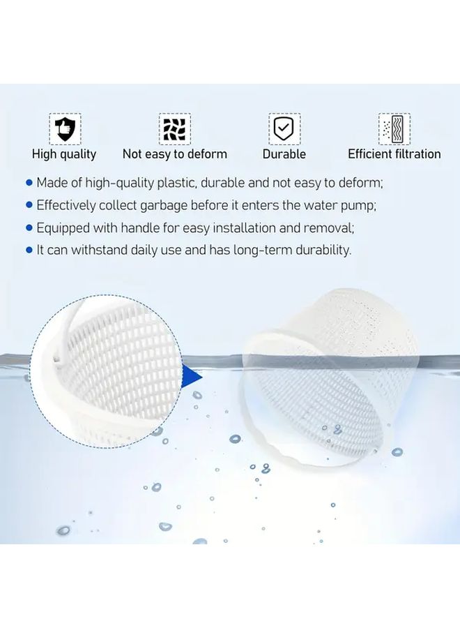 Large Pool Filter Basket with Handle 2 Inch Durable Debris Catcher for Pools and Hot Tubs - Image 5