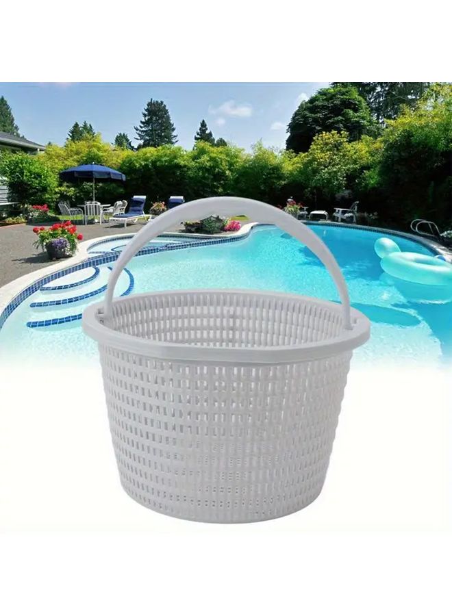 Large Pool Filter Basket with Handle 2 Inch Durable Debris Catcher for Pools and Hot Tubs - Image 1