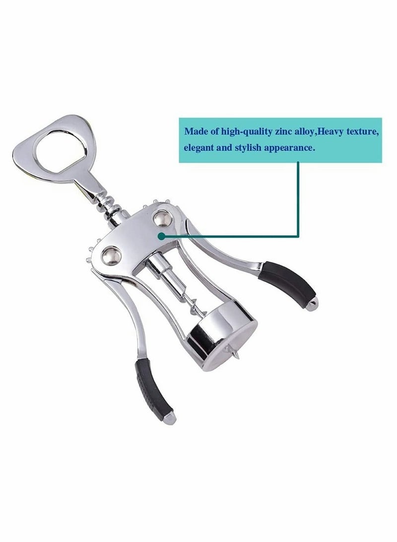 SYOSI Upgrade Wing Corkscrew Opener with Stopper, Waiters Corkscrew Cork And Cap Bottles Opener Remover, All Holiday Gift Choice - Image 3