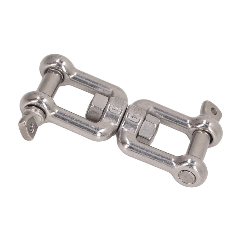 304 Stainless Steel Double Jaw Shackle Rustproof Universal Jaw Anchor Connector for Hardware Lifting Connection 12mm / 0.5in - Image 3