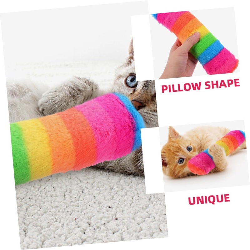 3pcs Plush Catnip Interactive Pillow Shaped Chew for Kittens Durable Cat Products for Indoor Play Engaging Teething Supplies for Pet Cats - Image 3