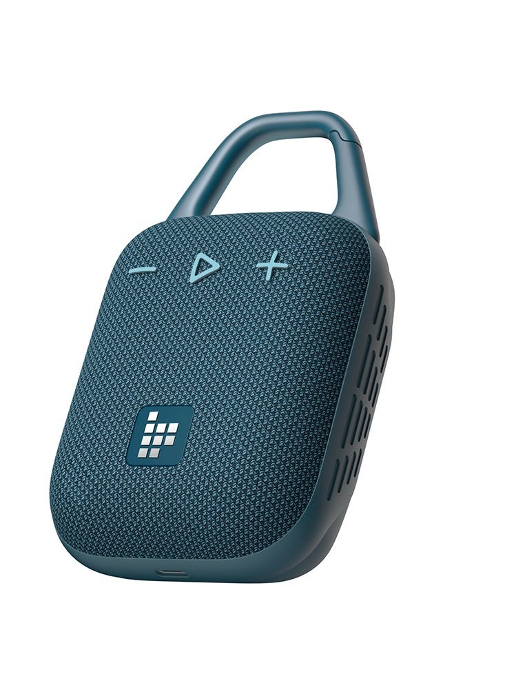 ترونسمارت - مكبر صوت محمول خارجي Tronsmart Mirtune H1، وقت تشغيل 20 ساعة، صوت عالٍ وباس قوي، حلقة تسلق مدمجة، مقاومة للماء IPX7، تخصيص EQ، مكبر صوت بلوتوث 5.3 لركوب الدراجات والمشي لمسافات طويلة والتسلق (أزرق) - Image 1