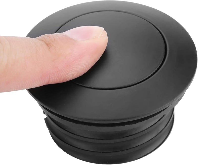 GLOGLOW Motorcycle Gas Cap, Stylish Replacement Fuel Tank Cover for Universal Fit 1982-2017, Durable Oil Reservoir Cap with Pop-Up Vent for Cruiser Touring and Custom Bikes, Black - Image 3