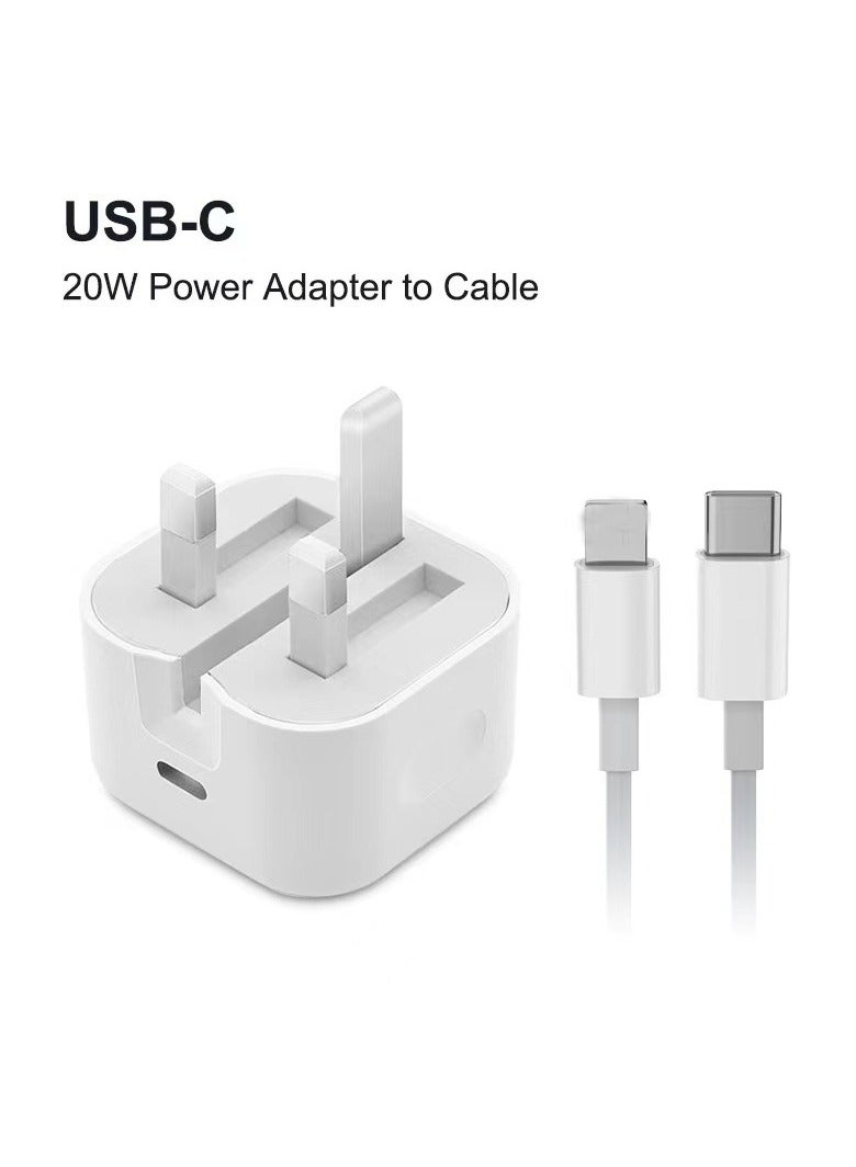 20W USB-C fast charger cable with 1M Type-C for fast charging of smart phones and tablets - Image 1