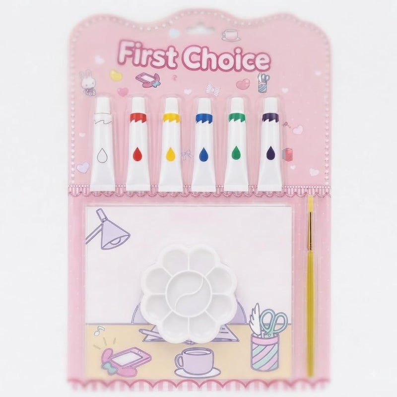 First Choice Watercolor Paint Set with Palette and Brush - Educational Art - Image 1