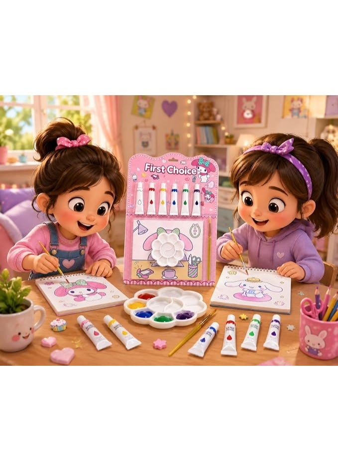 First Choice Watercolor Paint Set with Palette and Brush - Educational Art - Image 3